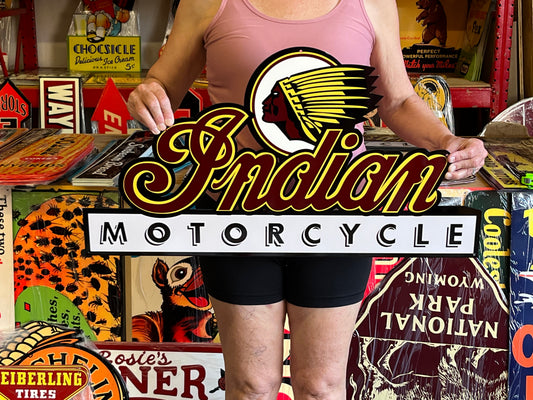 Indian Motorcycles Vintage Style Metal Sign