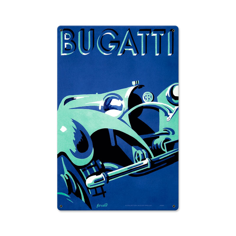 Bugatti Blue 12 x 18
