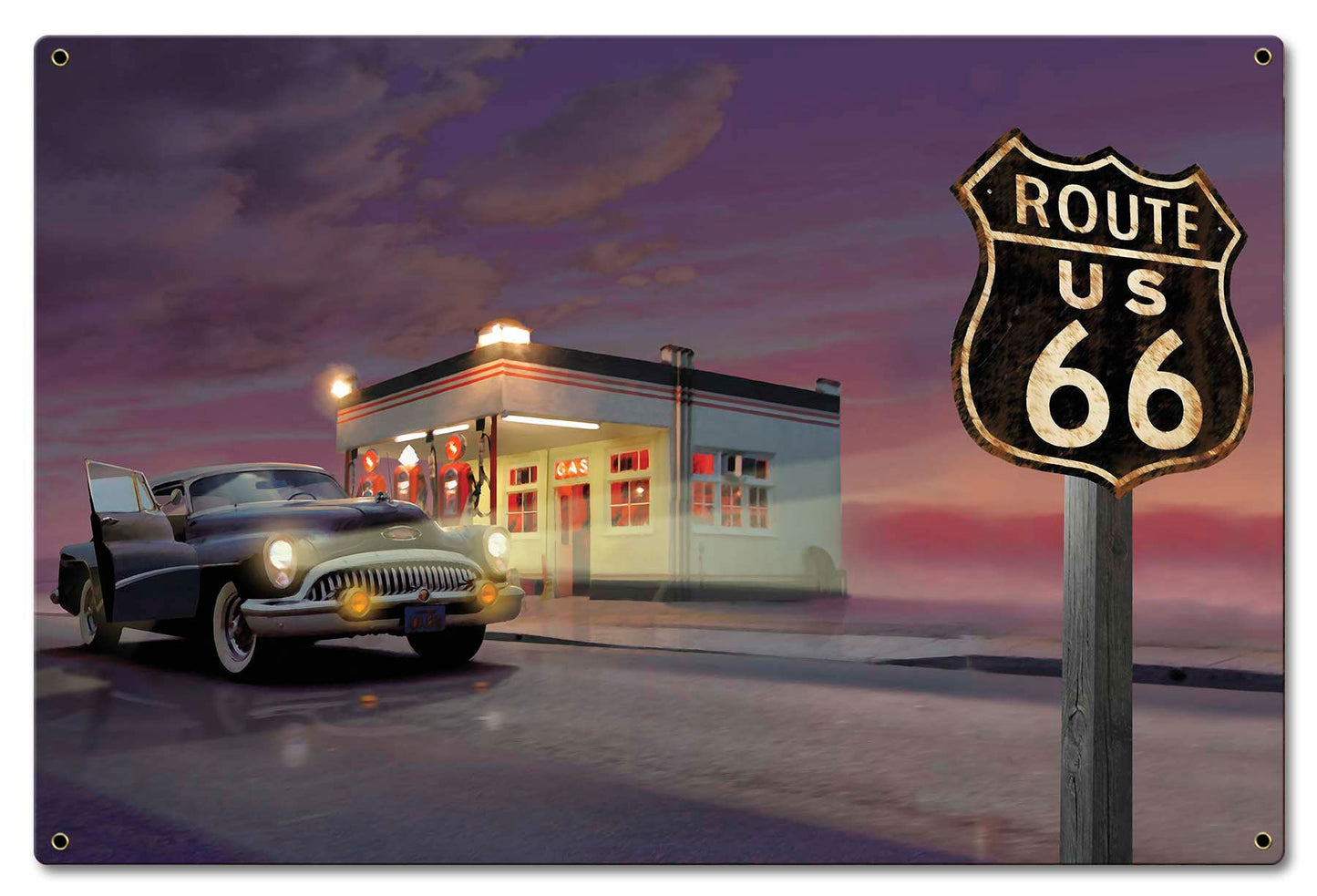 Route 66 Diner 24 x 16