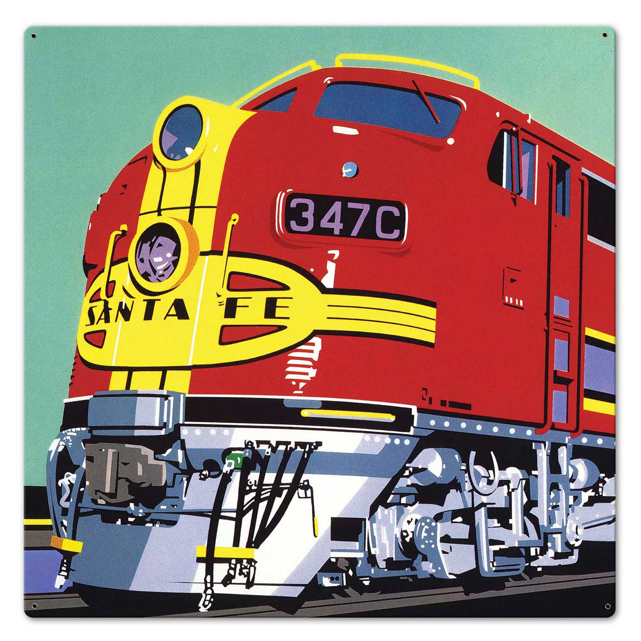 Colorful Train 24 x 24