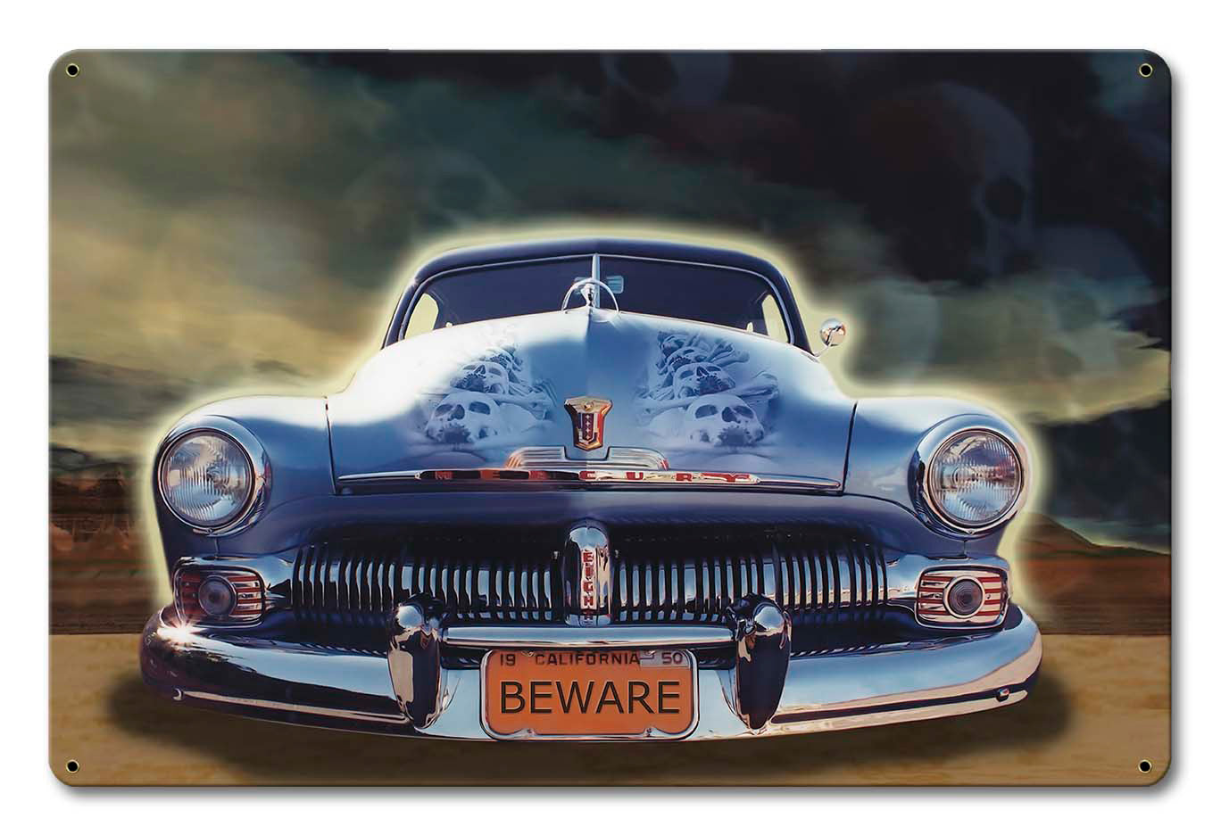 Retro Car 1 18 x 12