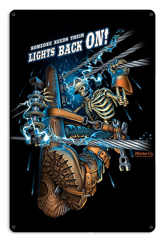 Lights Back On 12 X 18