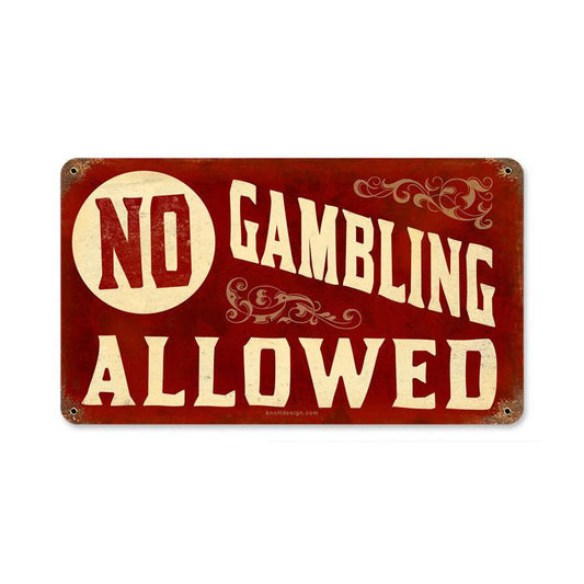 No Gambling 8 x 14
