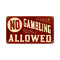 No Gambling 8 x 14