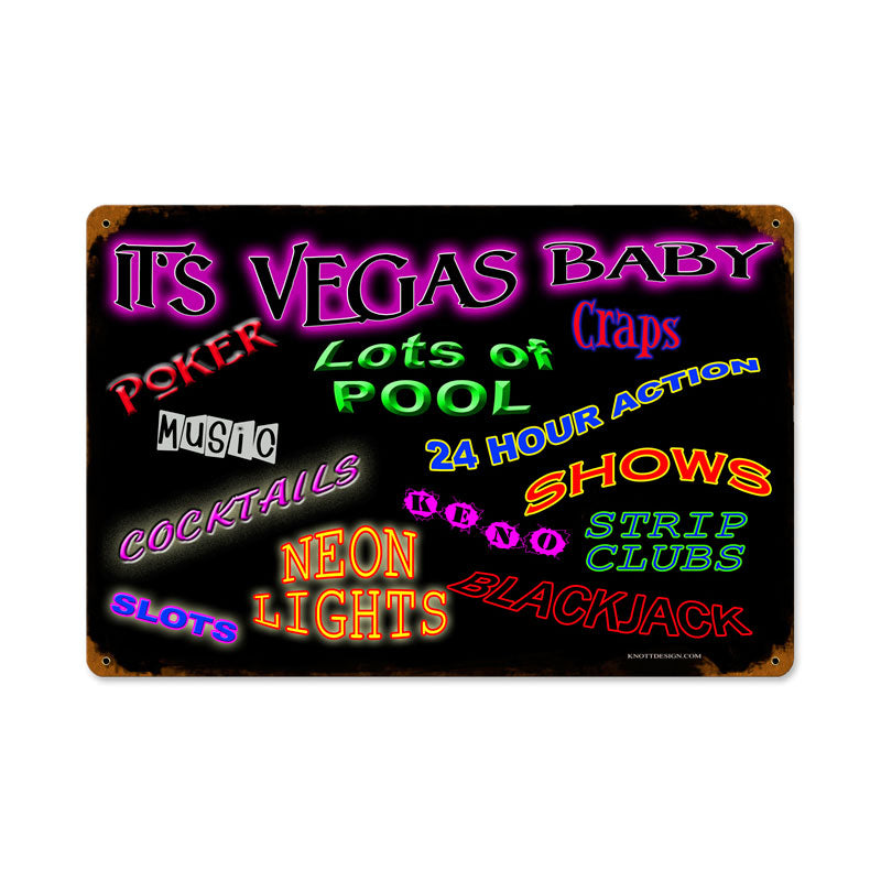 Vegas Baby 18 x 12
