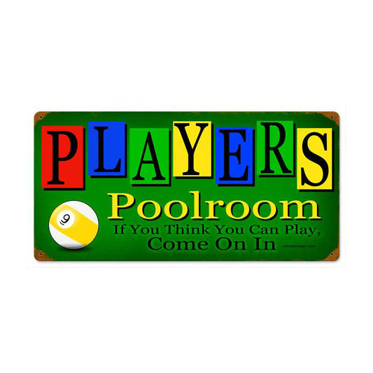 Players Poolroom 12 x 24