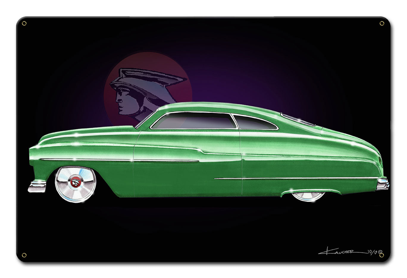 Green Mercury Side 18 x 12