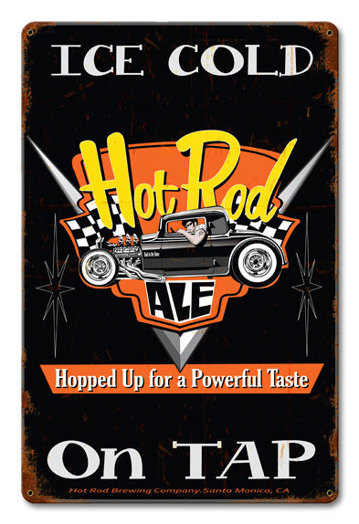 Ice Cold Ale On Tap 12 x 18