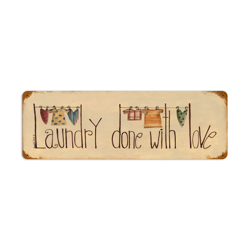 Laundry Done With Love 24 x 8