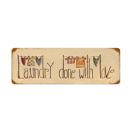 Laundry Done With Love 24 x 8