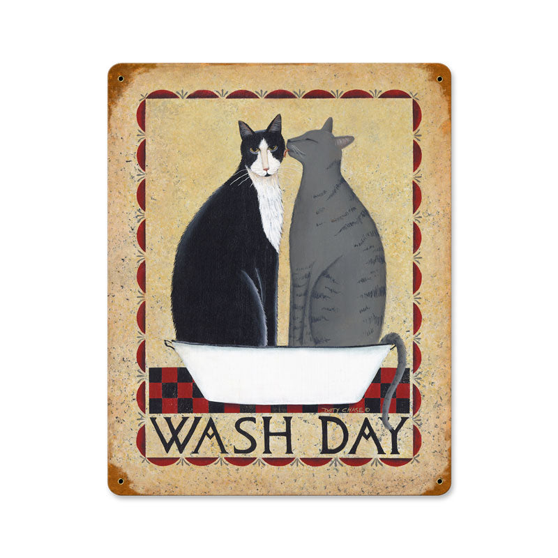Wash Day Cats 11 x 14