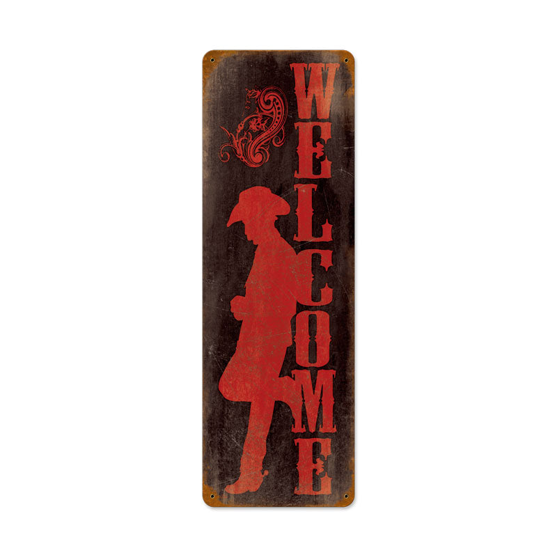 Welcome Cowboy 8 x 24