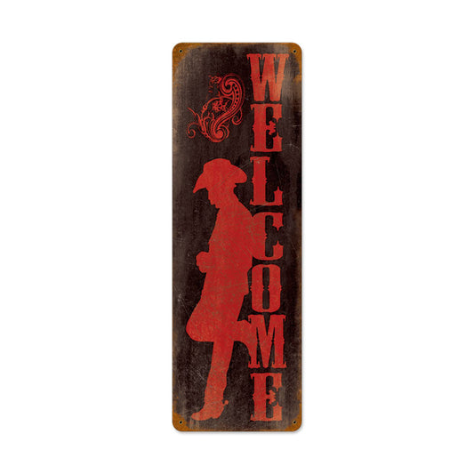 Welcome Cowboy 8 x 24