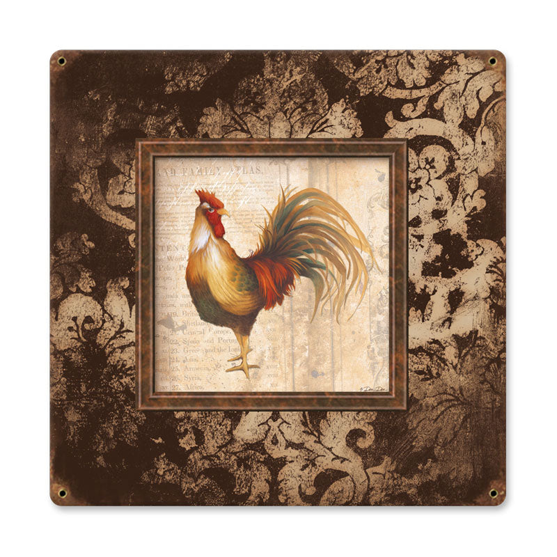Rooster Square 18 x 18