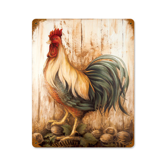 Rooster Barnwood 11 x 14
