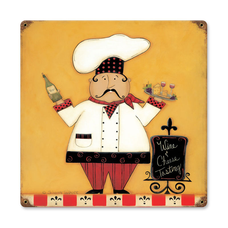 Wine Cheese 18 x 18