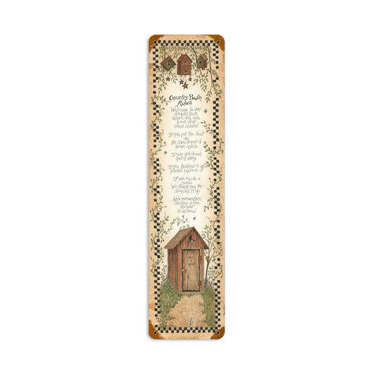 Country Bath Rules 5 X 20