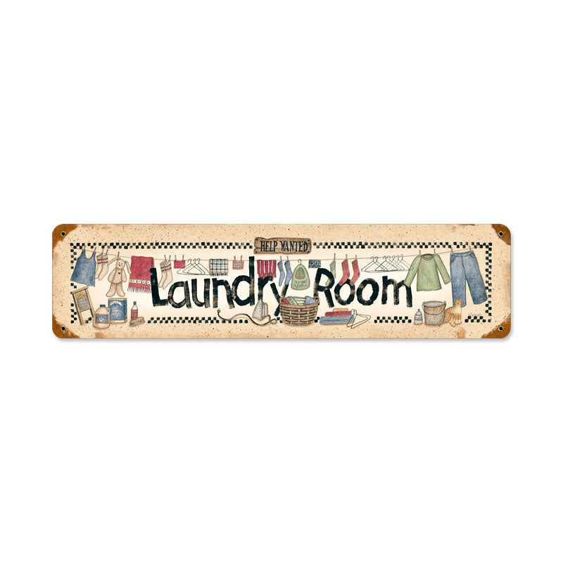 Laundry Help Wanted 20 X 5