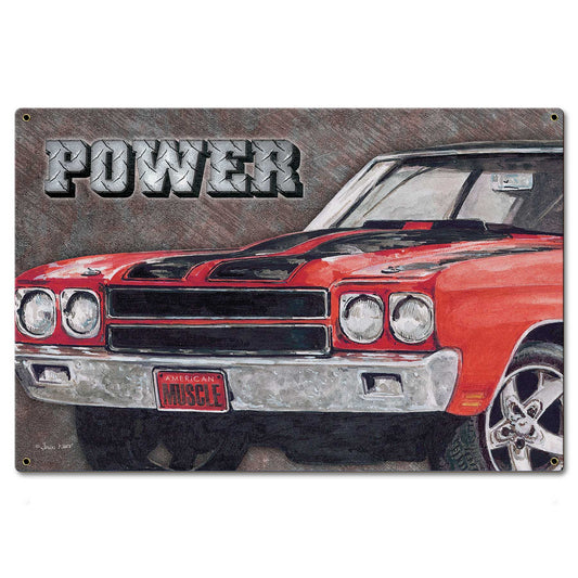 Power Muscle Car 24in X 16in 24 x 16