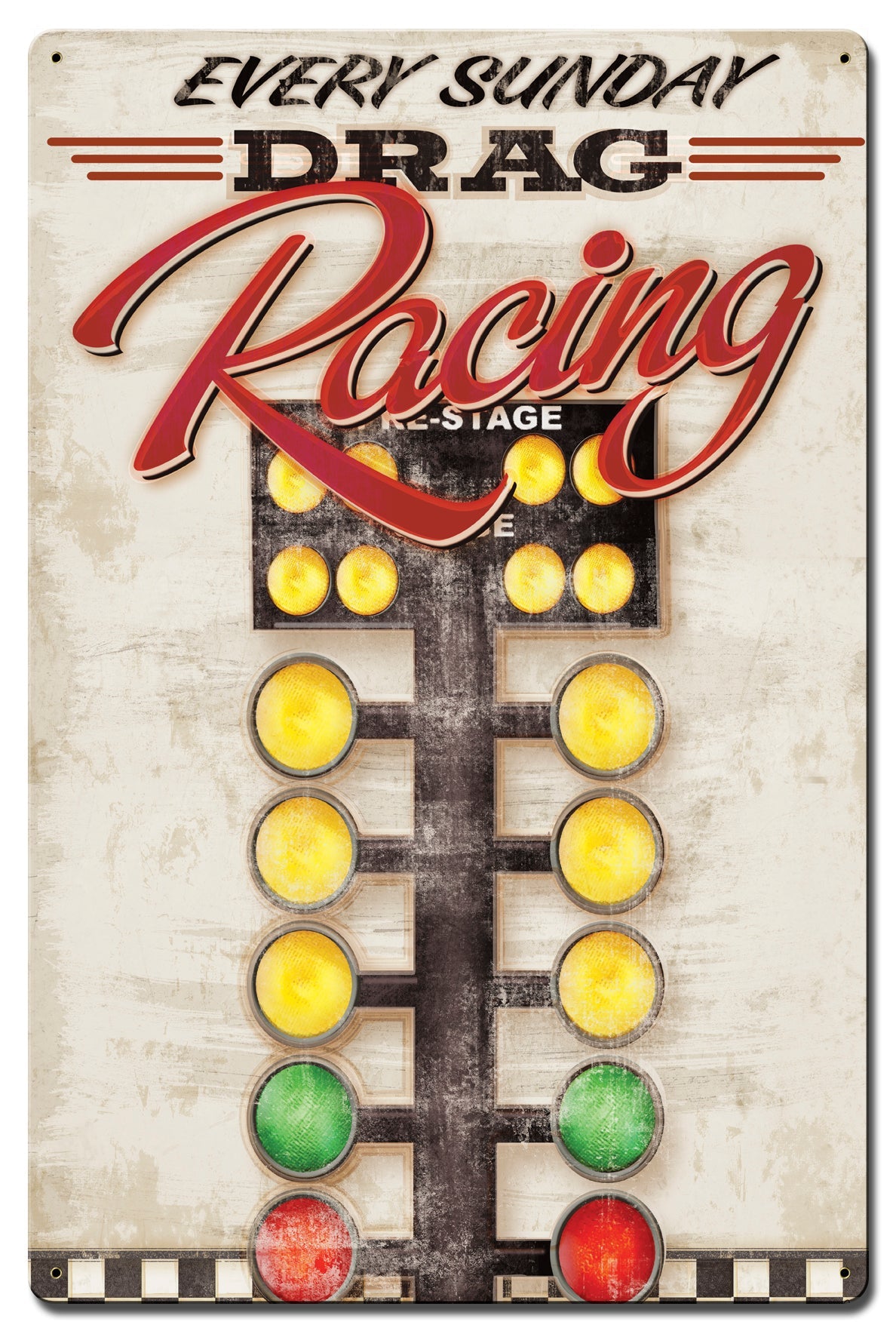 Drag Racing Corrugated 16 x 24