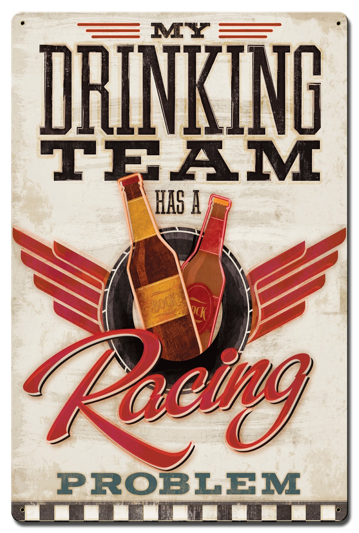 Drinking Team Corrugated 16 x 24