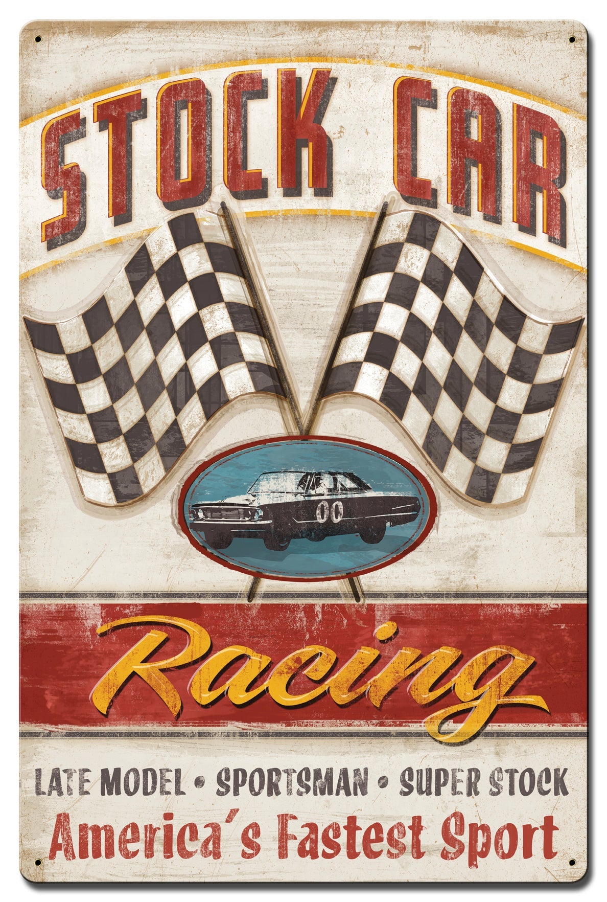 Stock Car Corrugated 16 x 24