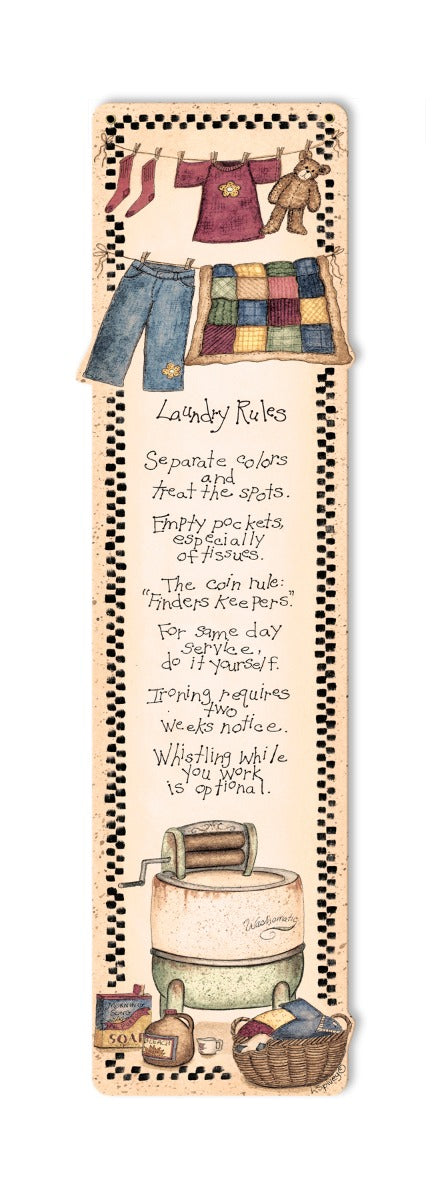 Laundry Rules 7 x 22