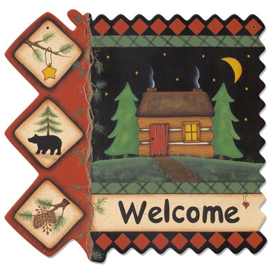 Welcome Cabin 16 x 16