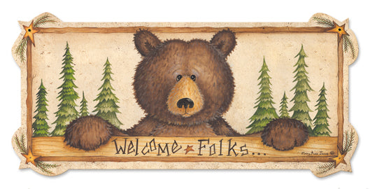 Welcome Folks 24 x 12
