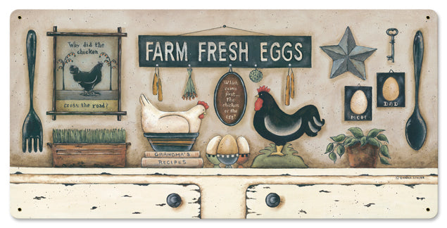 Farm Fresh Eggs 24 x 12