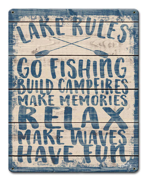 Lake Rules 12 x 15