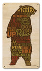 Cabin Rules Bear 8 x 14