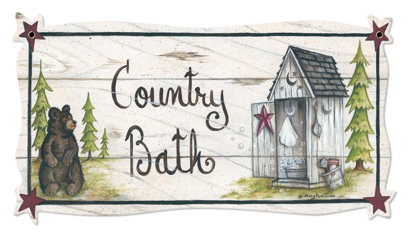 Country Bath Bear 18 x 10