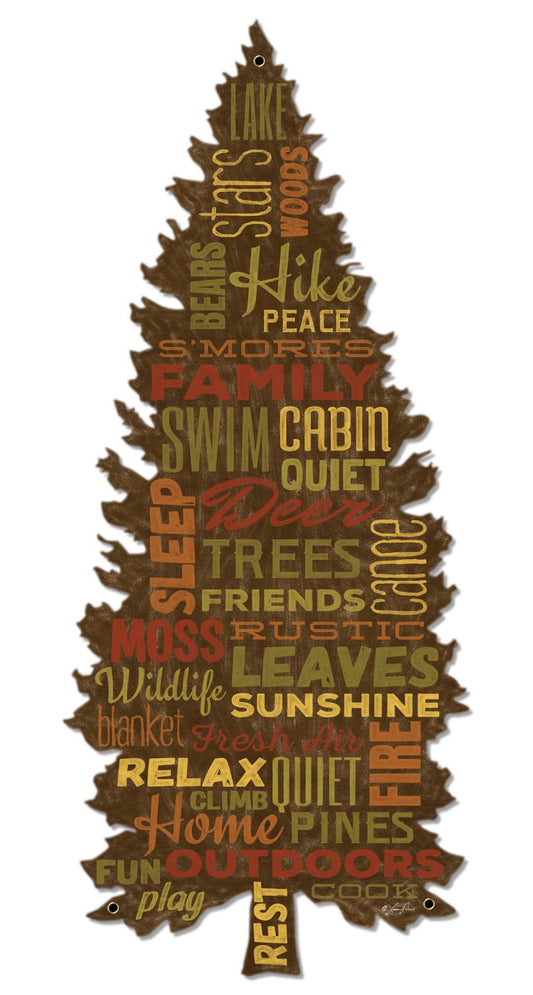 Tree With Words Cutout 12 x 28