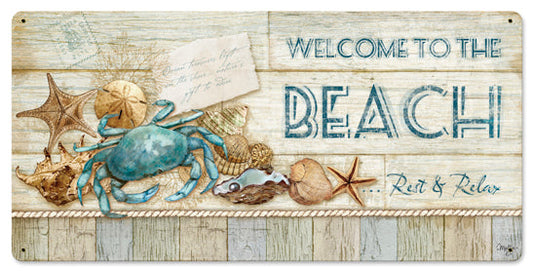 Welcome To The Beach 24 x 12