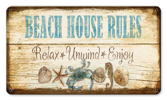 Beach House Rules 14 x 8