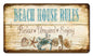 Beach House Rules 14 x 8