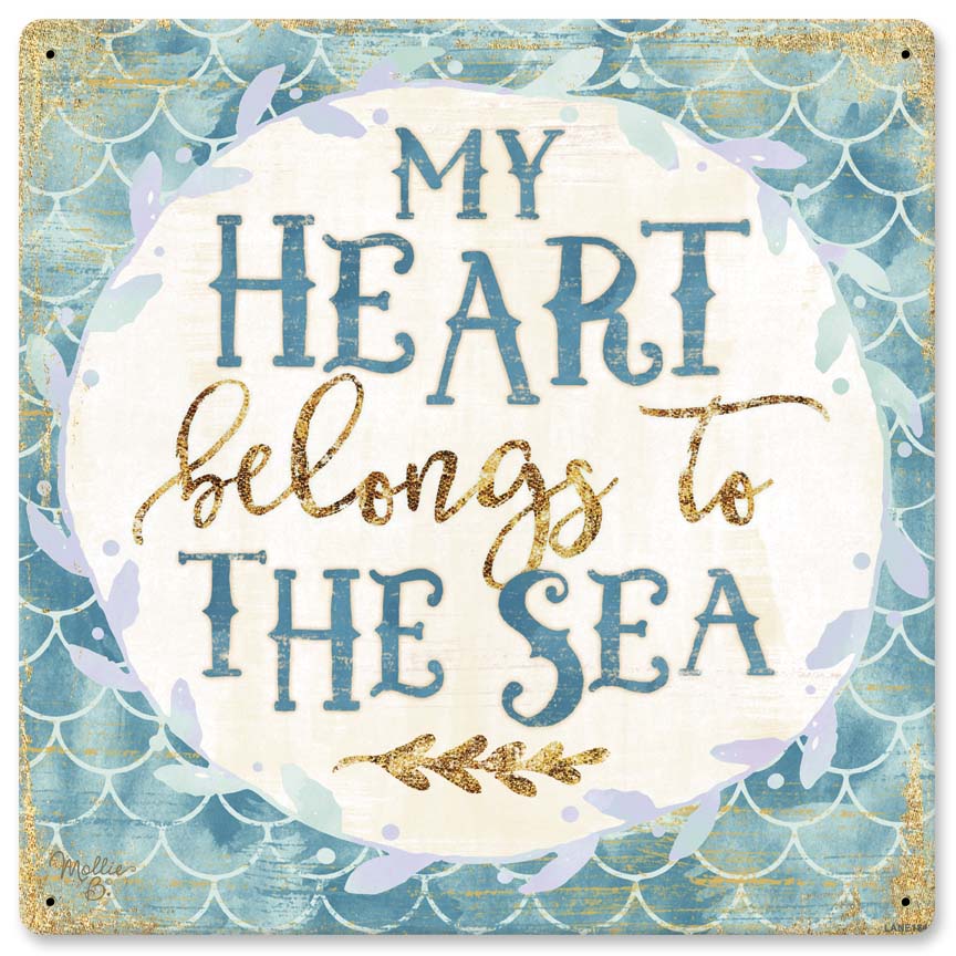 My Heart Belongs To The Sea 12 x 12