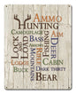 Hunting Fishing Word Collage 12 x 15