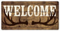 Welcome Deer Antlers 24 x 12