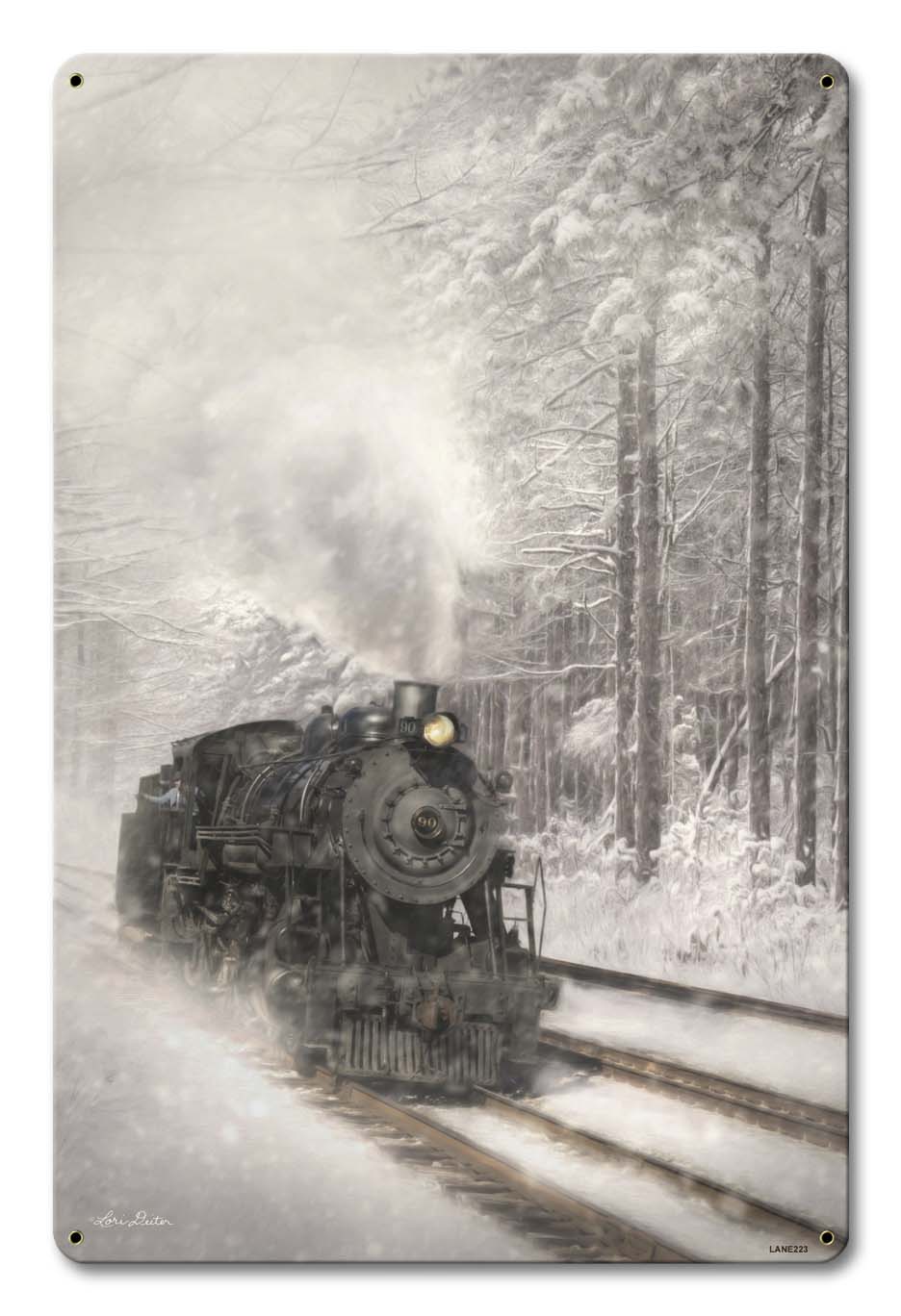 Snow Train 12 x 18