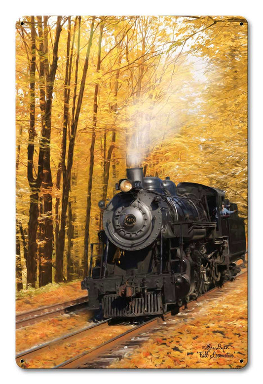 Fall Train 12 x 18