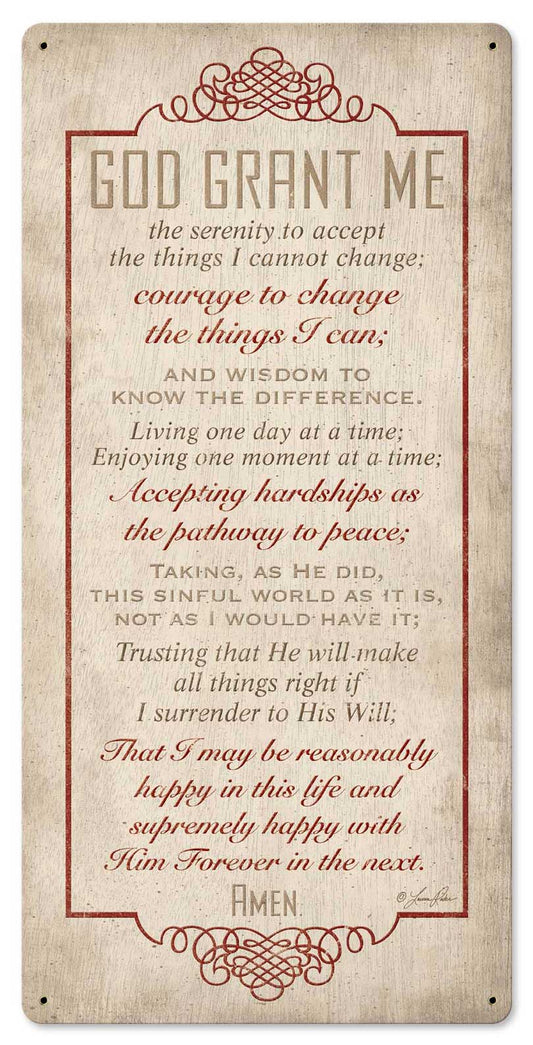 Serenity Prayer 12 x 24