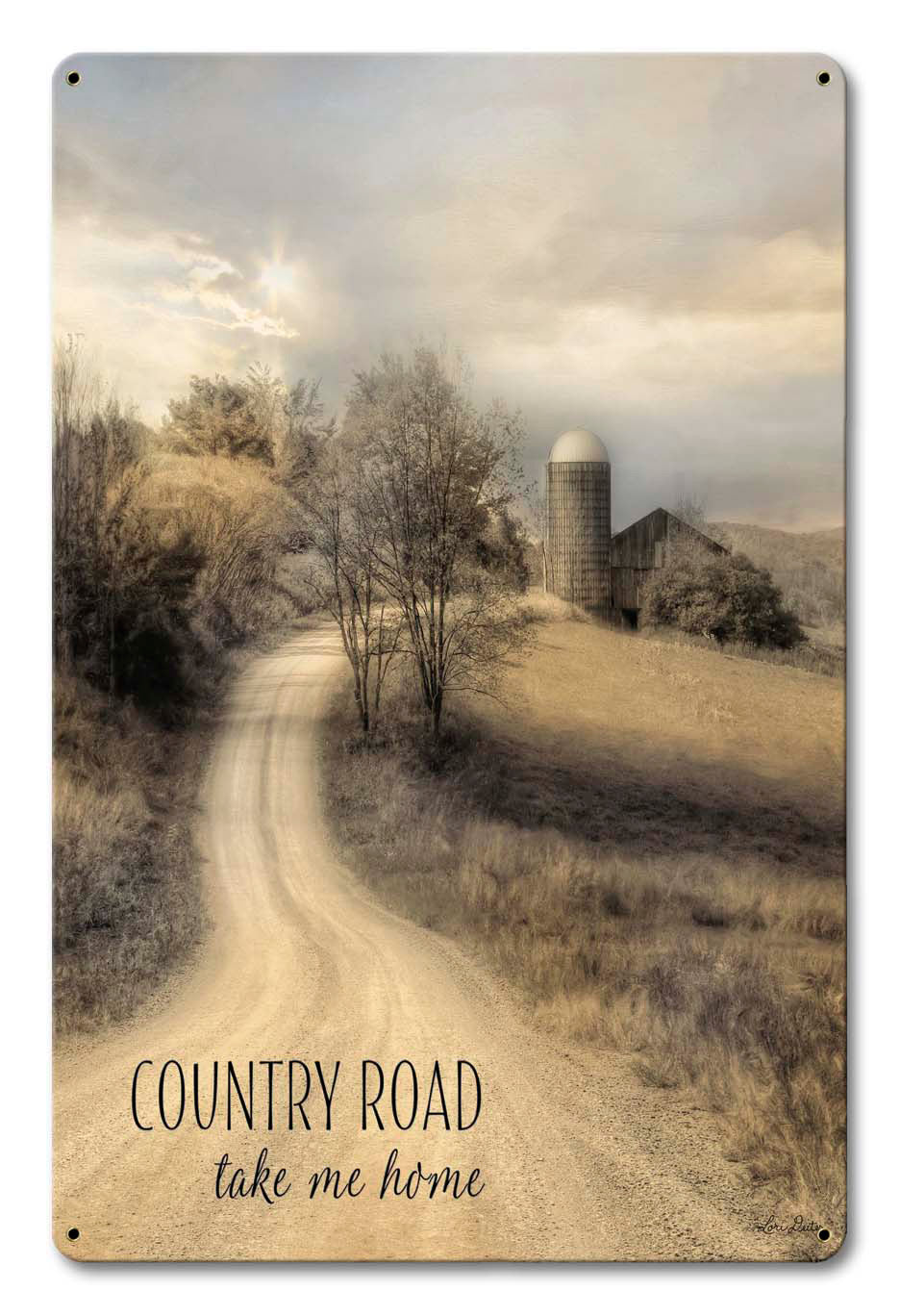 Country Road Take Me Home 12 x 18
