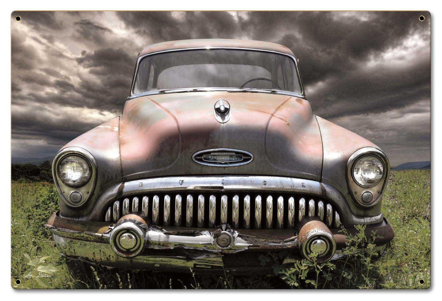 Buick In Field 24 x 16