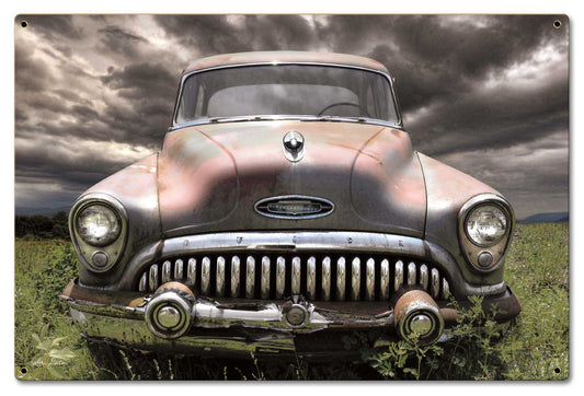 Buick In Field 24 x 16