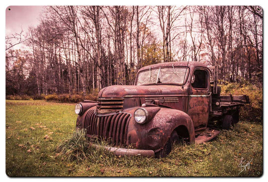 Chevy In Field 36 x 24