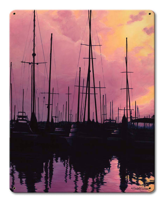 Sailboats Sunset 12 x 15