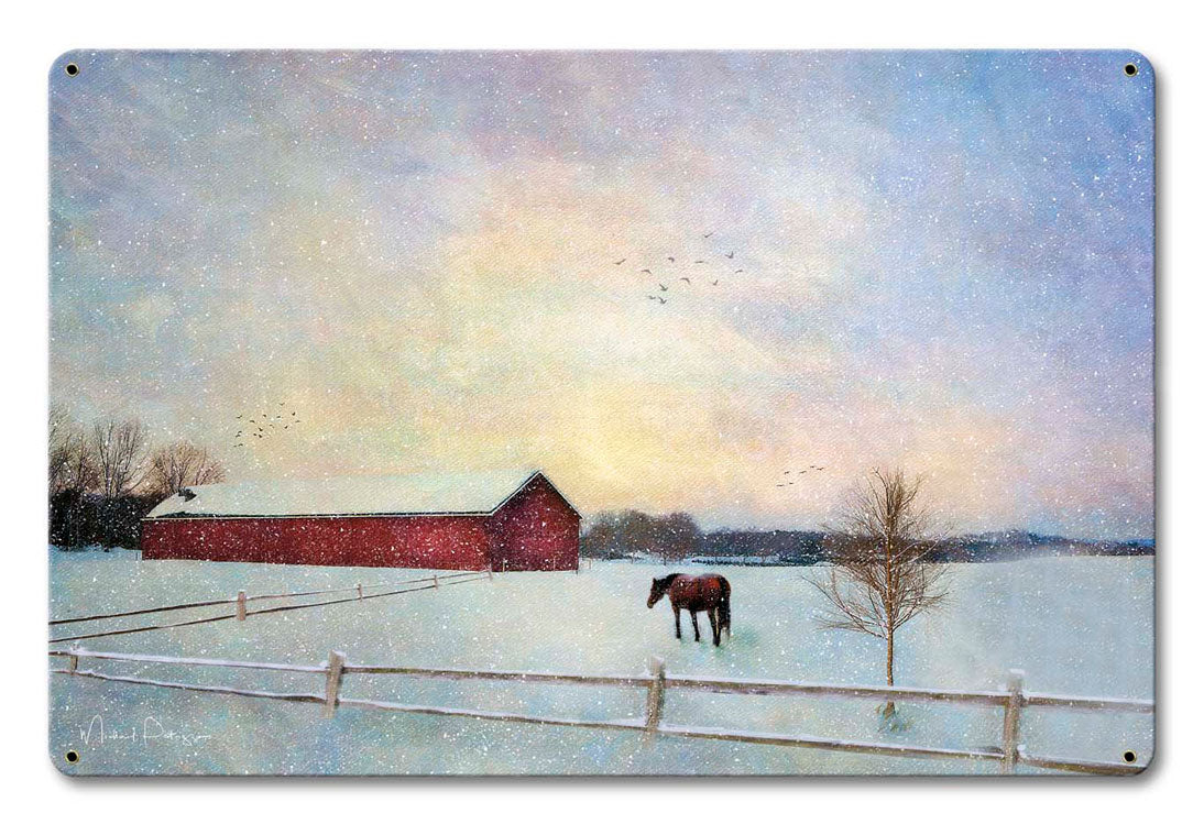 Horse Winter 18 x 12
