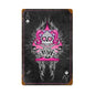 Pink Ace Skull 18 x 12